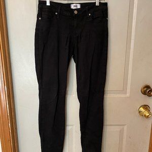 Paige EUC Verdugo Ultra Skinny Black Jeans